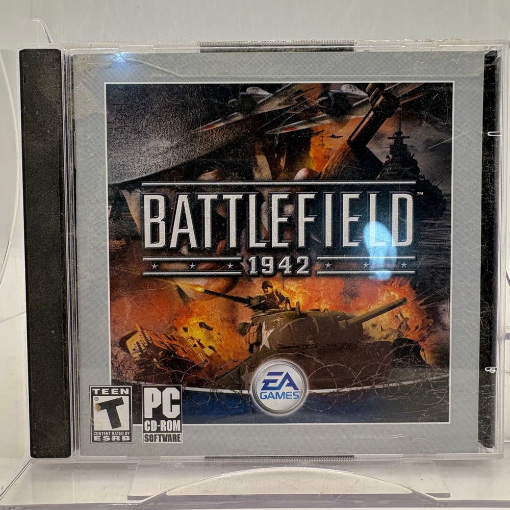 Battlefield 1942 PC CD-ROM Game EA Games DICE 2002 WWII Shooter Jewel Case